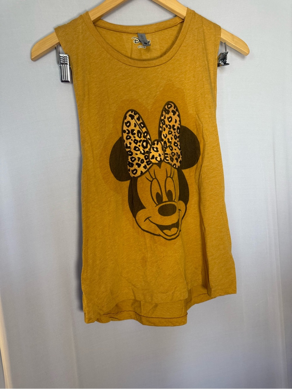Disney Girls' Yellow Minnie Mouse Graphic Tank Top